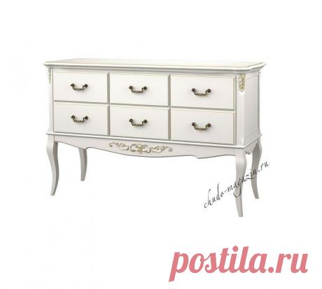 Комод-консоль для спальни с 6 выдвижными ящиками Б906-1 купить по цене 62 000 руб. в Москве — интернет магазин chudo-magazin.ru