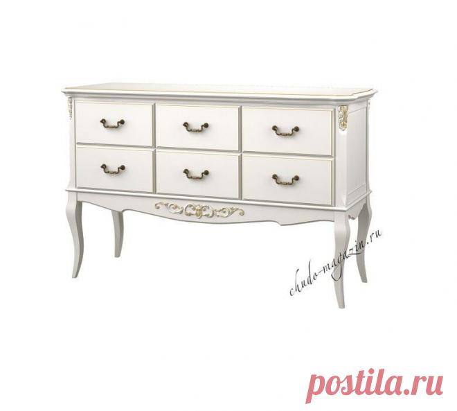 Комод-консоль для спальни с 6 выдвижными ящиками Б906-1 купить по цене 62 000 руб. в Москве — интернет магазин chudo-magazin.ru
