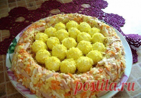 Cook Good - лучшие рецепты: Салат Гнездо глухаря. Вариант оформления.