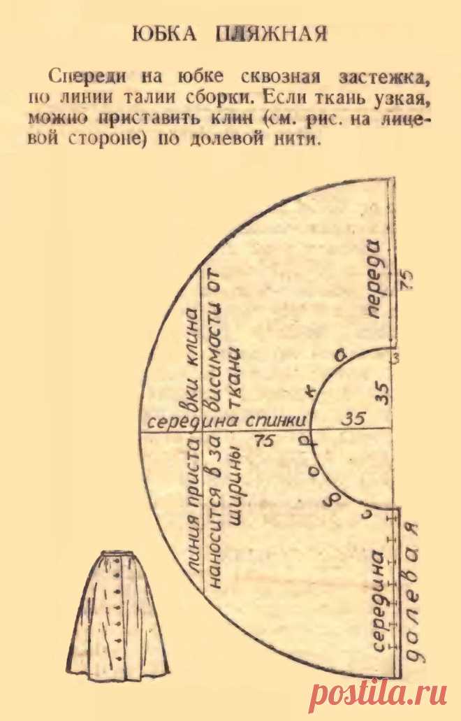 Юбка пляжная