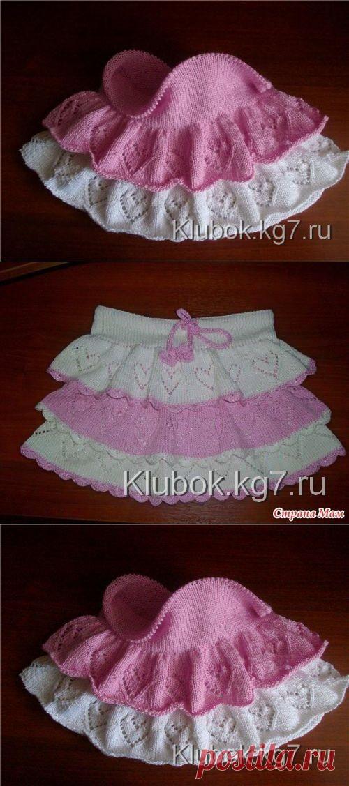 Пышная юбочка в сердечках)))от наташа-вика | Клубок