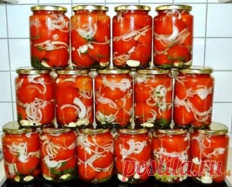 Этот рецепт достался мне от бабушки. Помидоры получаются изумительными.