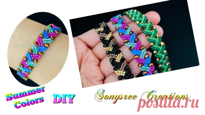 Herringbone braided Bracelet || DIY Beaded Bracelet Hi friends....Welcome to my channel . If you like my Video Remember to Subscribe,Like & Share A lot of you have been asking for a contribution link , Here's ...
