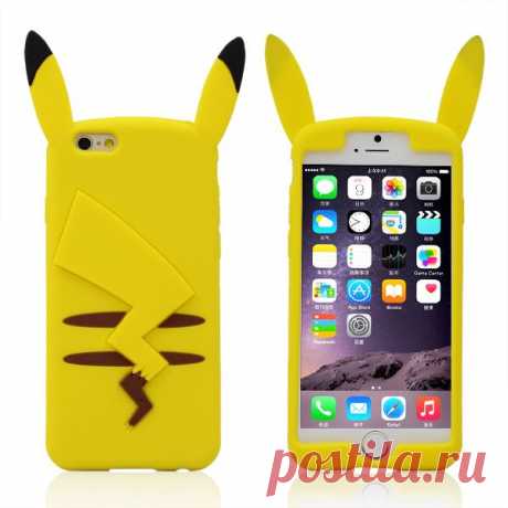 phone case Picture - More Detailed Picture about 2015 Newest Cartoon Cute 3D Pocket Monsters Phone Cases Funny Silicone Cover Case For iphone 6 plus case 5.5inch Picture in Phone Bags &amp; Cases from One yuan, profit wholesale chain store | Aliexpress.com | Alibaba Group