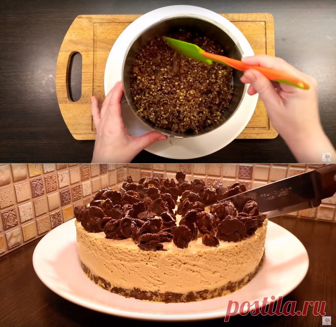 Торт "ШокоКактус" (удивляю своих гостей необычным рецептом). Без выпечки. | Алена Митрофанова - рецепты. | Яндекс Дзен