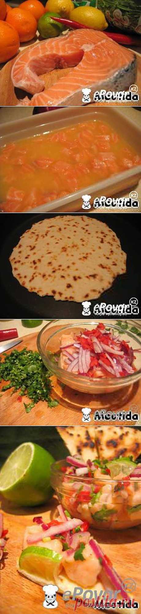 Севиче из лосося Под бокальчик Маргариты — Рецепт приготовления с фото