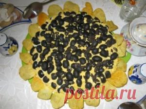 Салат Подсолнух — рецепт вкусного и очень красивого салата | Никогда не сдавайся! Красота, здоровье, народная медицина, здоровый образ жизни, стройная фигура, бизнес дом и семья, полезные советы