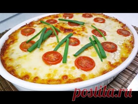 Обалденная вкуснятина в духовке! БОЛЬШОЙ ЖУЛЬЕН на картофельной подушке - YouTube
