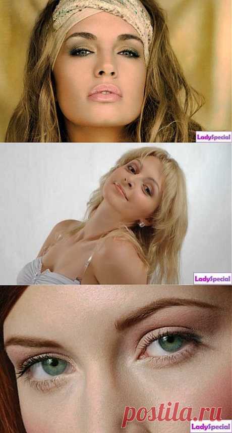 Дневной макияж для зеленых глаз - Женский журнал LadySpecial.ru
