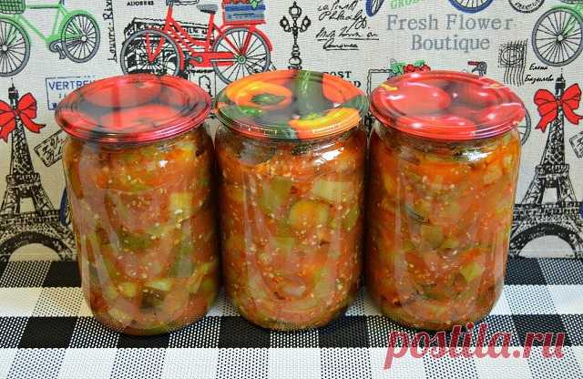 САЛАТ ИЗ БАКЛАЖАНОВ С ОГУРЦАМИ — Домашние заботы