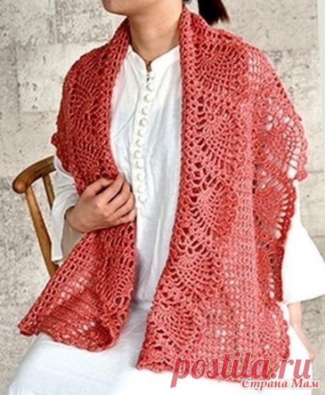 Палантин - Все в ажуре... (вязание крючком) - Страна Мам