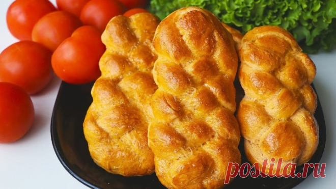 КОСИЧКИ ИЗ ПОМИДОР 🍅 _ ОЧЕНЬ ВКУСНО И ОРИГИНАЛЬНО! Мягкие, нежные БУЛОЧКИ
