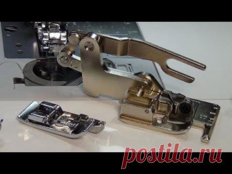 Чем заменить оверлок 2: лапка краевая, лапка с боковым ножом / What to replace overlock with 2