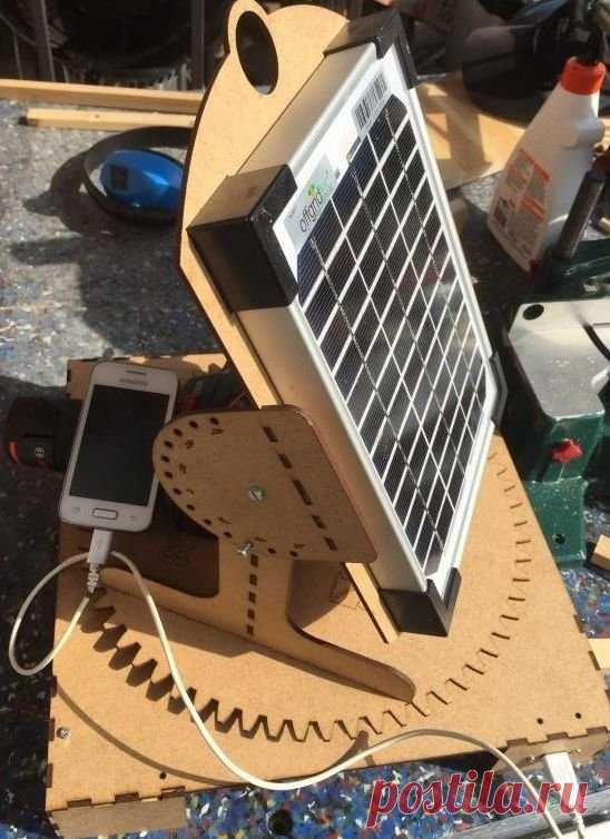 Гелиостат с солнечной панелью + зарядное для гаджетов