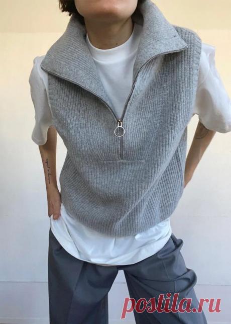 Модные жилеты-безрукавки для женщин. Большая коллекция вязаных идей с мастер-классами и подробными инструкциями. | Вяжем вместе с Людмилой | Дзен