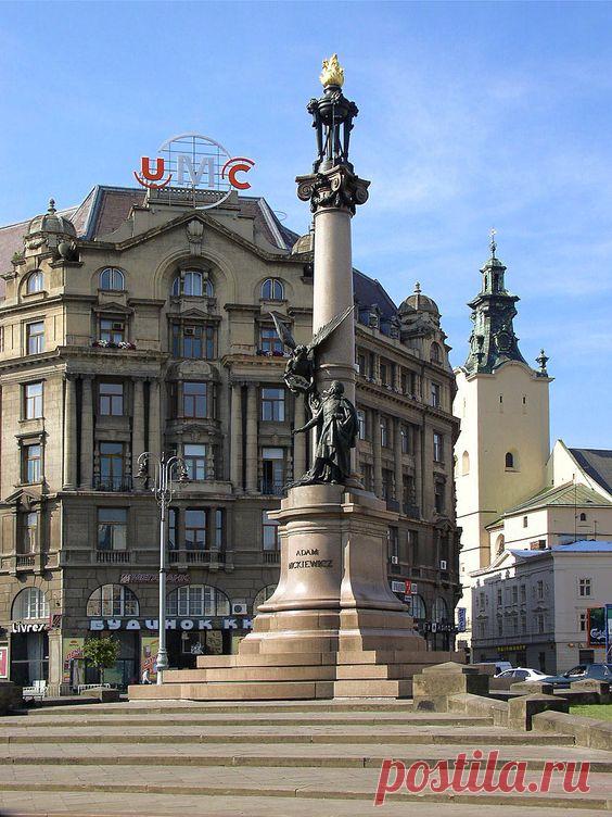Lviv-Monument_to_AdamMickiewicz-2a.jpg (960×1280)  |  Pinterest • Всемирный каталог идей