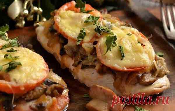 Курица по-французски с грибами - Кулинарные рецепты 