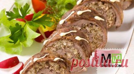 Рулет из баранины и курицы - кулинарный рецепт. Миллион Меню
