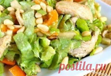 Салат из индейки, яблок и авокадо | Просто и вкусно