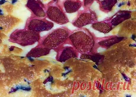 Пирог летний с ягодой - пошаговый рецепт с фото. Автор рецепта Татьяна В . - Cookpad