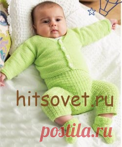 Комплект для малыша спицами