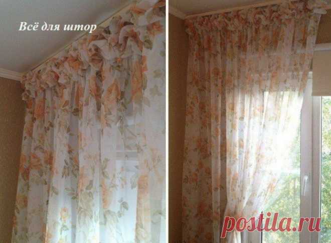 Шторы с буфами