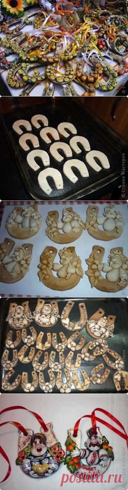 Подковы из соленого теста