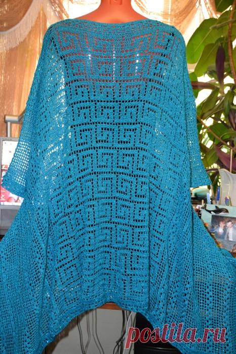 Туника-филе в стиле Бохо: оригинальное решение узора на спинке. Идея. /  Обсуждение на LiveInternet - Российский Сервис Онлайн-Дневников