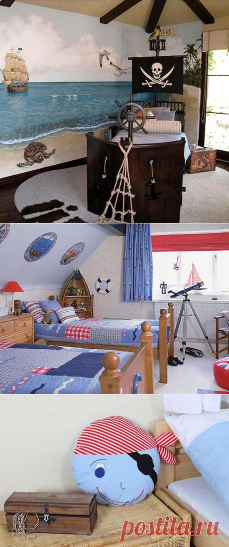 Дизайн детской в пиратском стиле (фото)