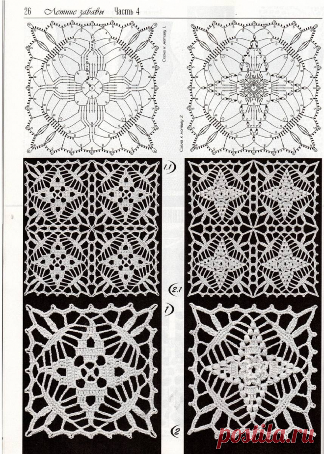 красивые мотивы крючком со схемами: 2 тыс изображений найдено в Яндекс.Картинках