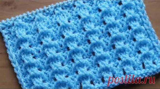 Лёгкий, красивый, быстрый узор спицами для кофточки, джемпера, туники, жилета.