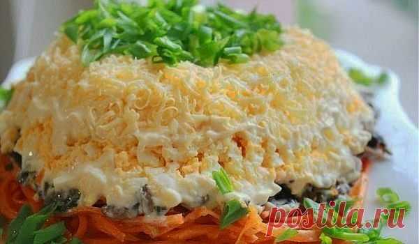 шеф-повар Одноклассники: Очень вкусный салат с корейской морковкой.
