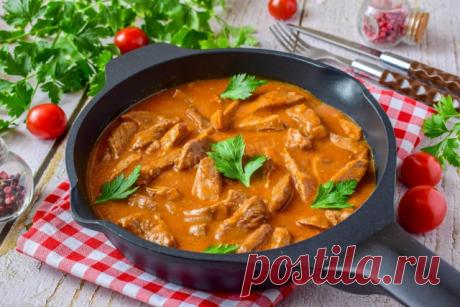 Поджарка из говядины с подливкой рецепт с фото пошагово - 1000.menu