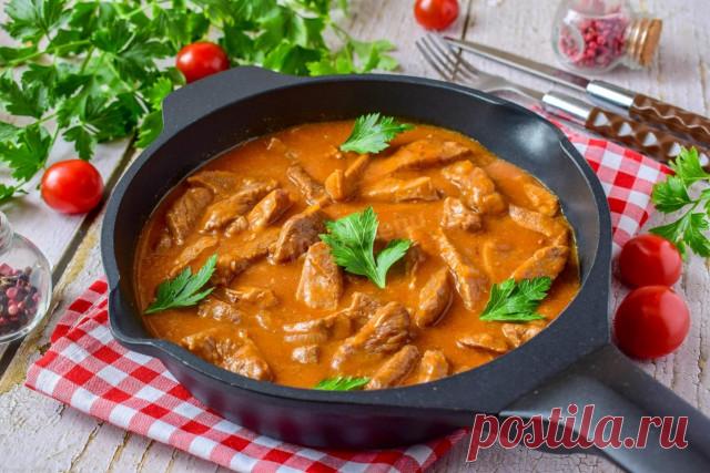Поджарка из говядины с подливкой рецепт с фото пошагово - 1000.menu