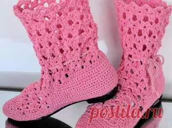 Красота своими руками  Вязание крючком  

Вяжем сами ажурные сапожки

Материалы для создания летних сапожек
Показать полностью…