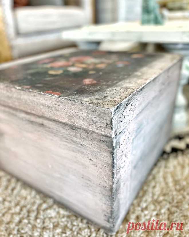 Using New JRV Decoupage Papers on a Hand Made Wood Box – Jami Ray Vintage