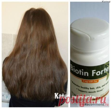 Витамины для волос, кожи и ногтей Enzymatic Therapy Biotin Forte, 3 mg with Zinc - Комплекс с Биотином и Цинком - «Как отрастить волосы? Витамины в помощь. Отзыв о комплексе Biotin + сравнение с Maxi-Hair » | Отзывы покупателей
