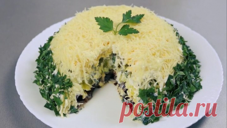Праздничный Салат с Грибами! Бесподобно вкусный рецепт! 😍🎅👍