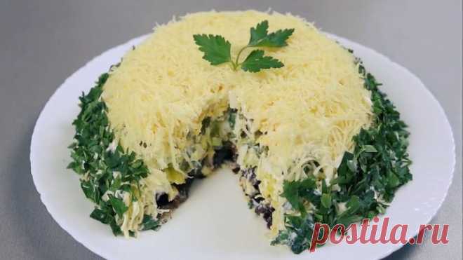Праздничный Салат с Грибами! Бесподобно вкусный рецепт! 😍🎅👍