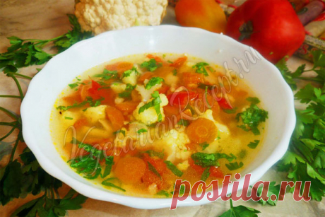 Вкуснейший постный суп из цветной капусты - вегетарианский рецепт с фото пошагово Постный суп из цветной капусты - вкусный вегетарианский, веганский рецепт с пошаговыми фото. Этот суп очень доступный и полезный!