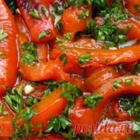 Болгарский перец с чесноком на зиму