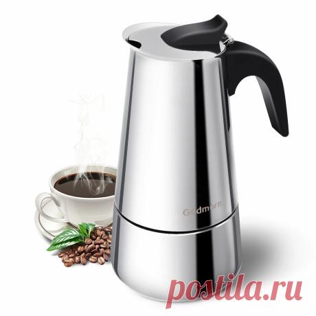 1 pcs 450ml/15oz/9 cup coffee moka pot stainless steel removable moka espresso italian maker stove drink tool camping travel Sale - Banggood.com