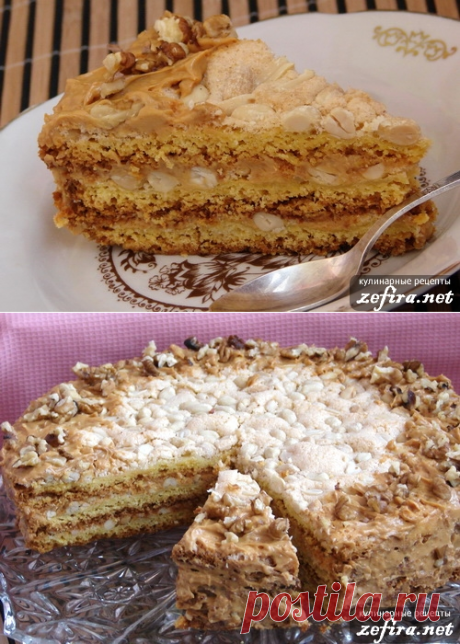 ТОРТ С БЕЗЕ И ОРЕХАМИ &quot; КИЕВЛЯНОЧКА &quot;