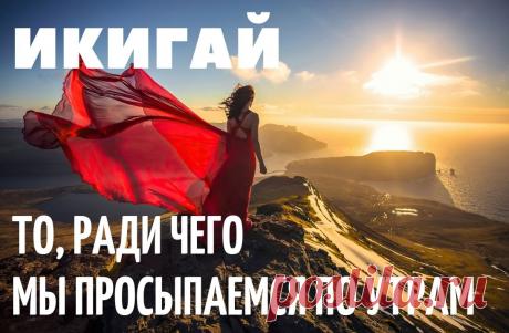 Что такое &quot;Икигай&quot; и как его найти?
Японская формула счастья, смысла и долголетия
Вам никогда не приходило в голову, как это классно, вставать каждое утро и сгорать от нетерпения поскорее взяться за любимые дела? Вставать, и чётко знать, что делать и как это делать? Знать, что получится в итоге, быть уверенным, что вы это сделаете лучше всех и горячо верить, что именно в этом и состоит смысл вашей жизни?

Узнайте один важный секрет, имя которому икигай...