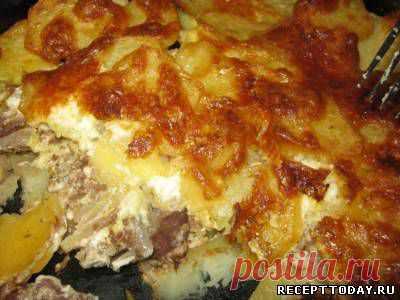 Рецепт: Мясо по-французски в мультиварке