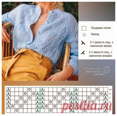 Схемы узоров для стильных кардиганов | Стильное вязание KNITMILO | Дзен