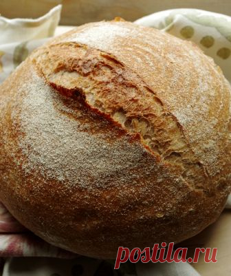 Цельнозерновой хлеб на закваске - Sourdough Whole Wheat Bread