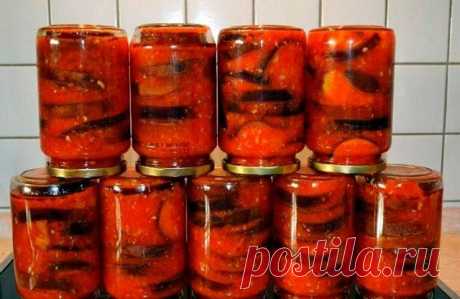 Баклажаны в аджике — Домашняя кулинария