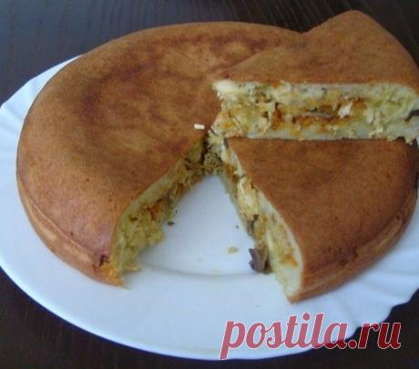 ЗАЛИВНОЙ ПИРОГ В МУЛЬТИВАРКЕ  У