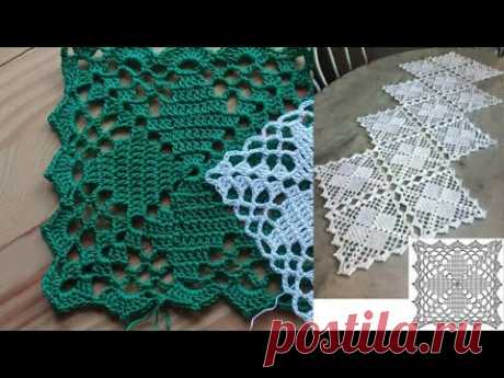Скатерть из квадратов Tablecloth made of squares